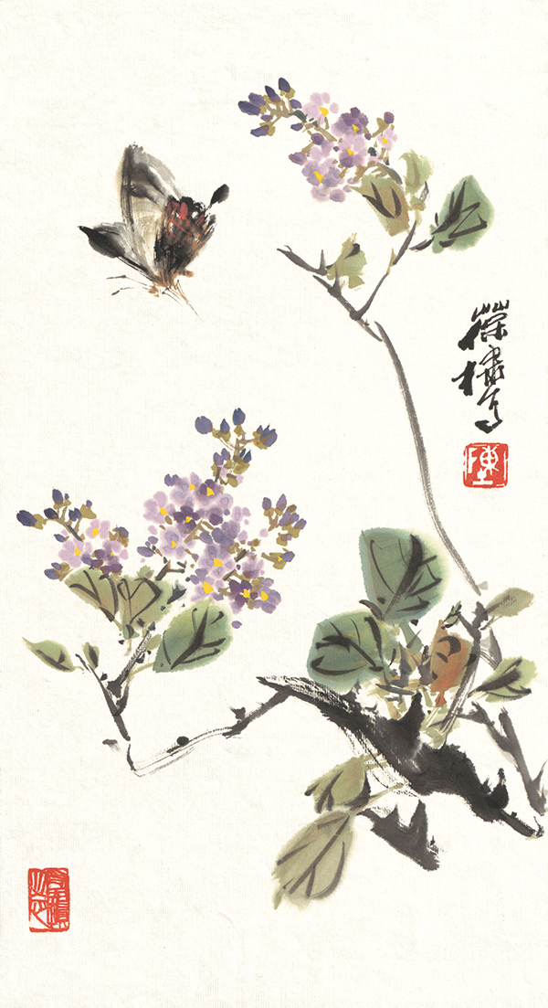 灵动洒脱清新感人,陈葆棣写意花鸟作品欣赏