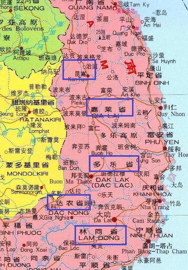 越南隆安省地图图片