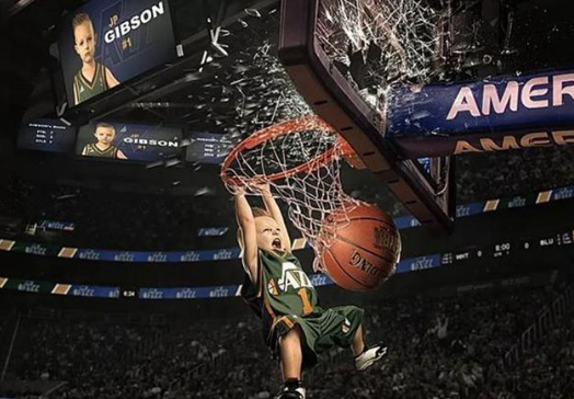 五岁男孩jp-吉布森,签约爵士篮球队,背后原因让人感动