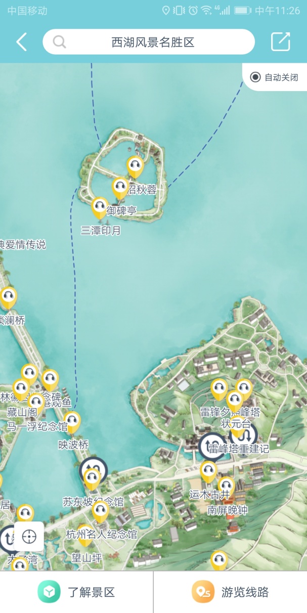 让"会说话"的麦扑手绘地图带你玩转西湖