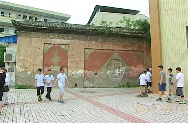 明代古照壁!德阳已知最古老建筑惊现德阳二中校园