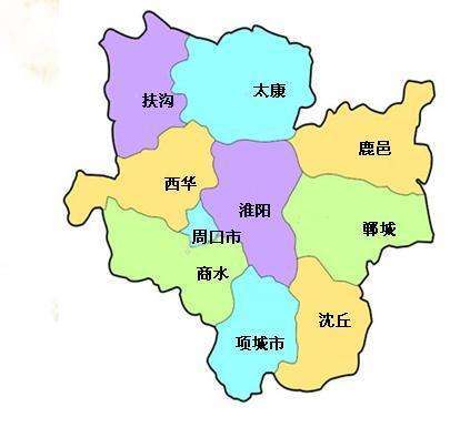 周口各县地图图片
