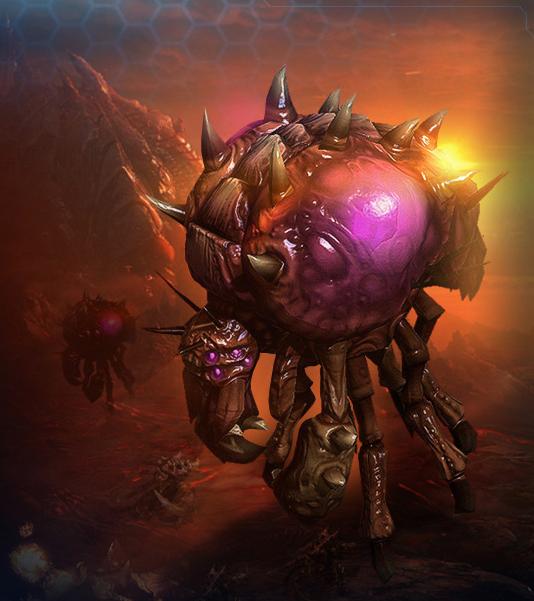 原来星际争霸中王虫是靠融化自己内脏来吐出菌毯的