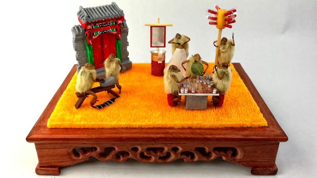 北京小伙造上万只毛猴,重现老北京市井,作品被人送到联合国