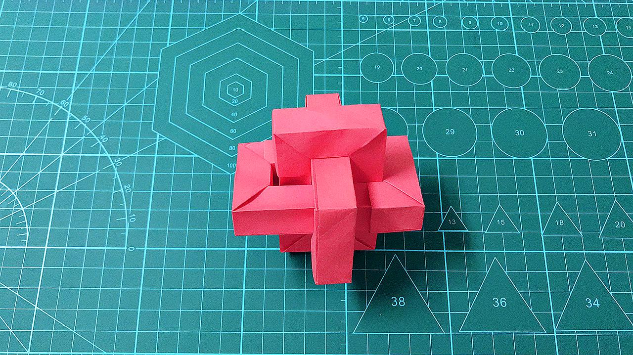 益智玩具鲁班锁折纸不仅做法简单还能开发智力太好玩了