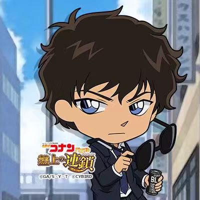名侦探柯南·盘上的连锁:松鼠警官,松田阵平卡面公开!无敌可爱