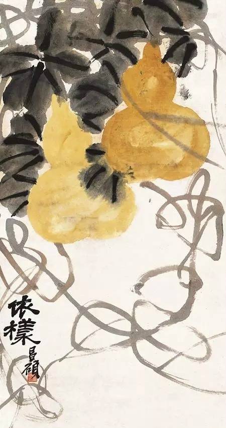 吴昌硕葫芦绘画欣赏