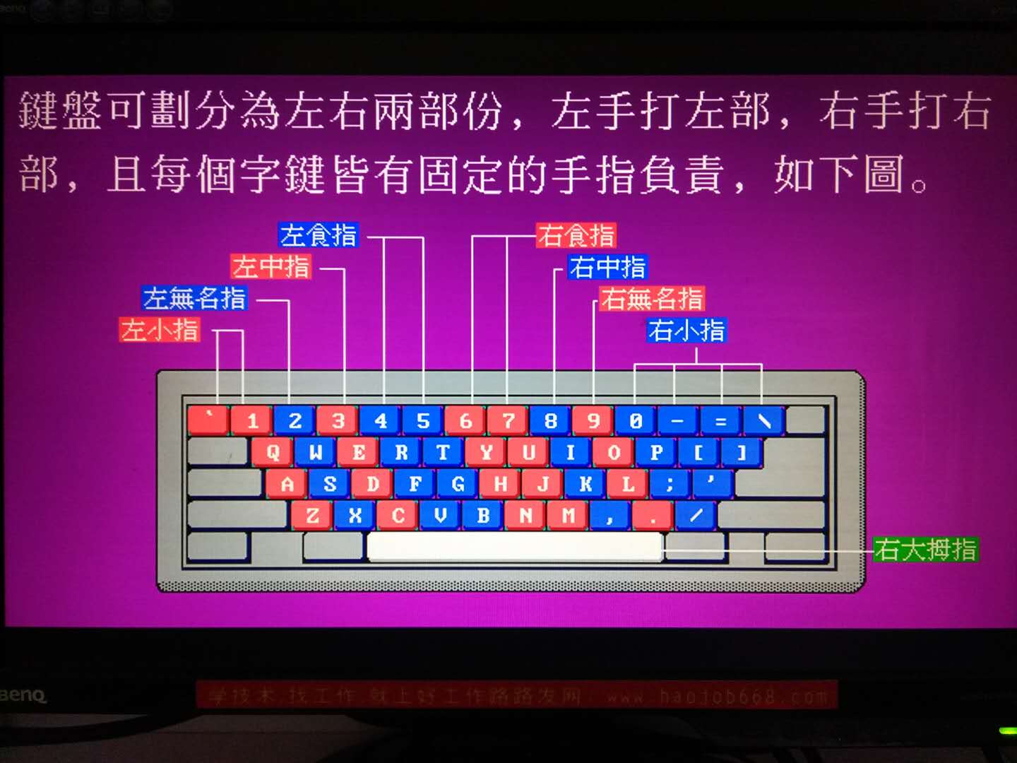 电脑键盘打字手法口诀图片