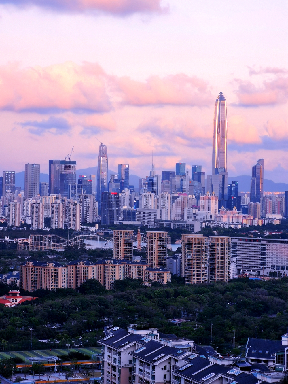 换个角度俯瞰深圳cbd,看看一线城市的cbd长啥样!