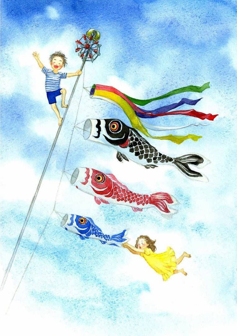 水彩插画:充满温馨童趣的水彩插画,风格治愈美好