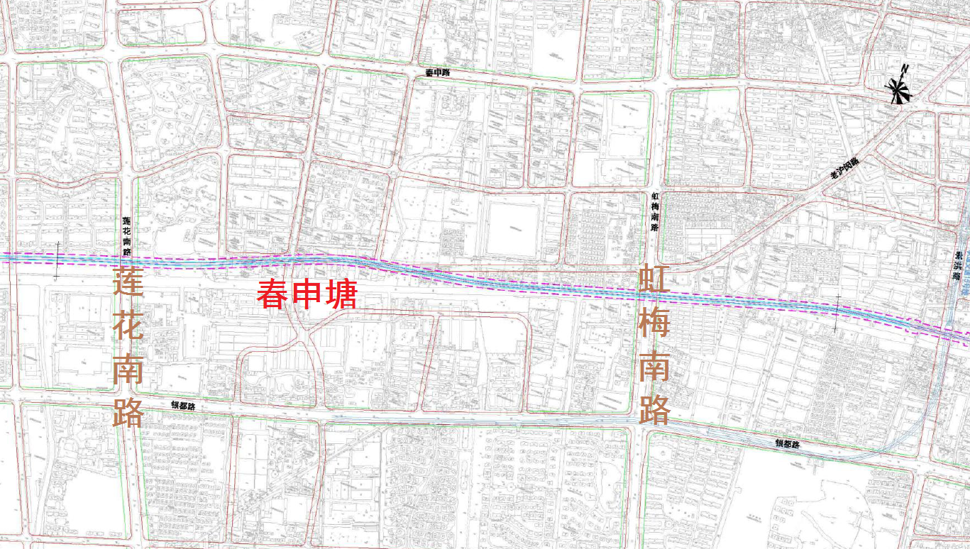 闵行地铁规划春申图片