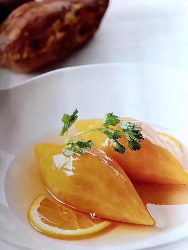 蜜汁柠檬浸红薯