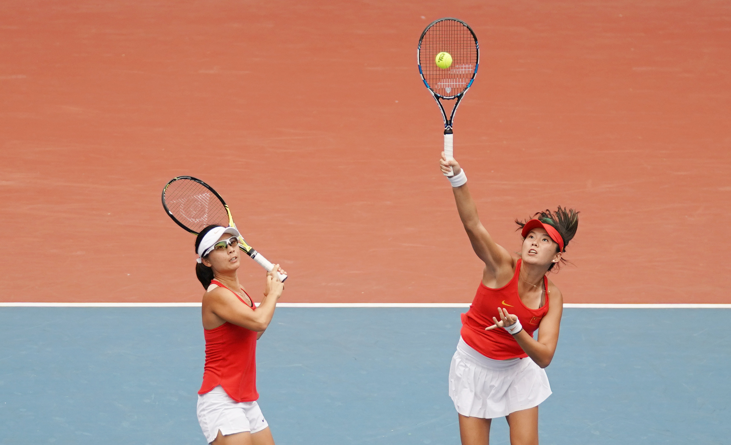 网球——中国选手夺得女子双打冠军(7)