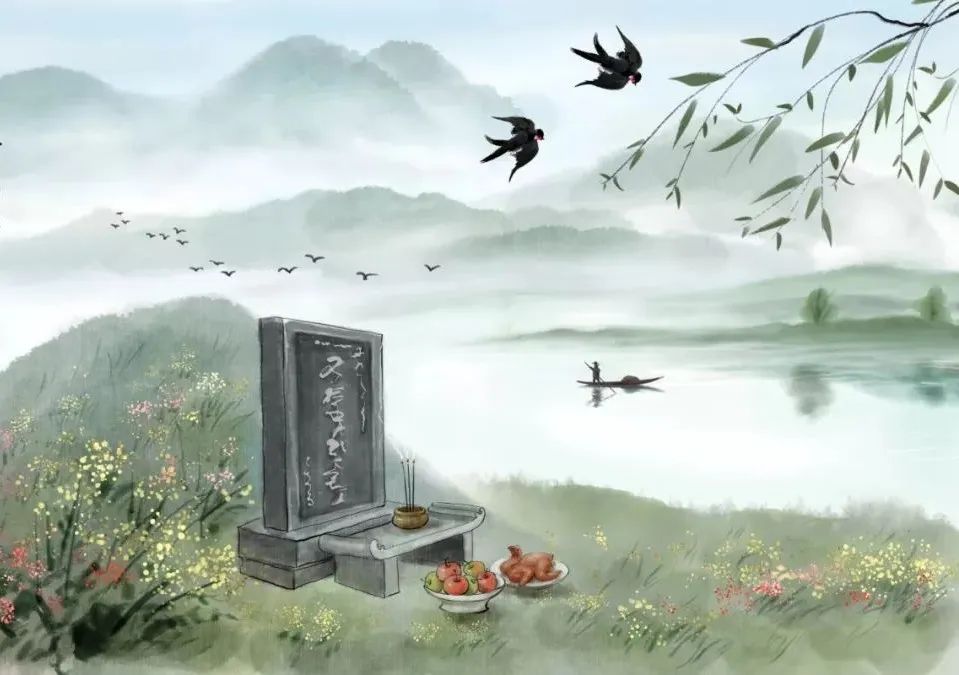 每日读诗:佳节清明桃李笑,野田荒冢只生愁