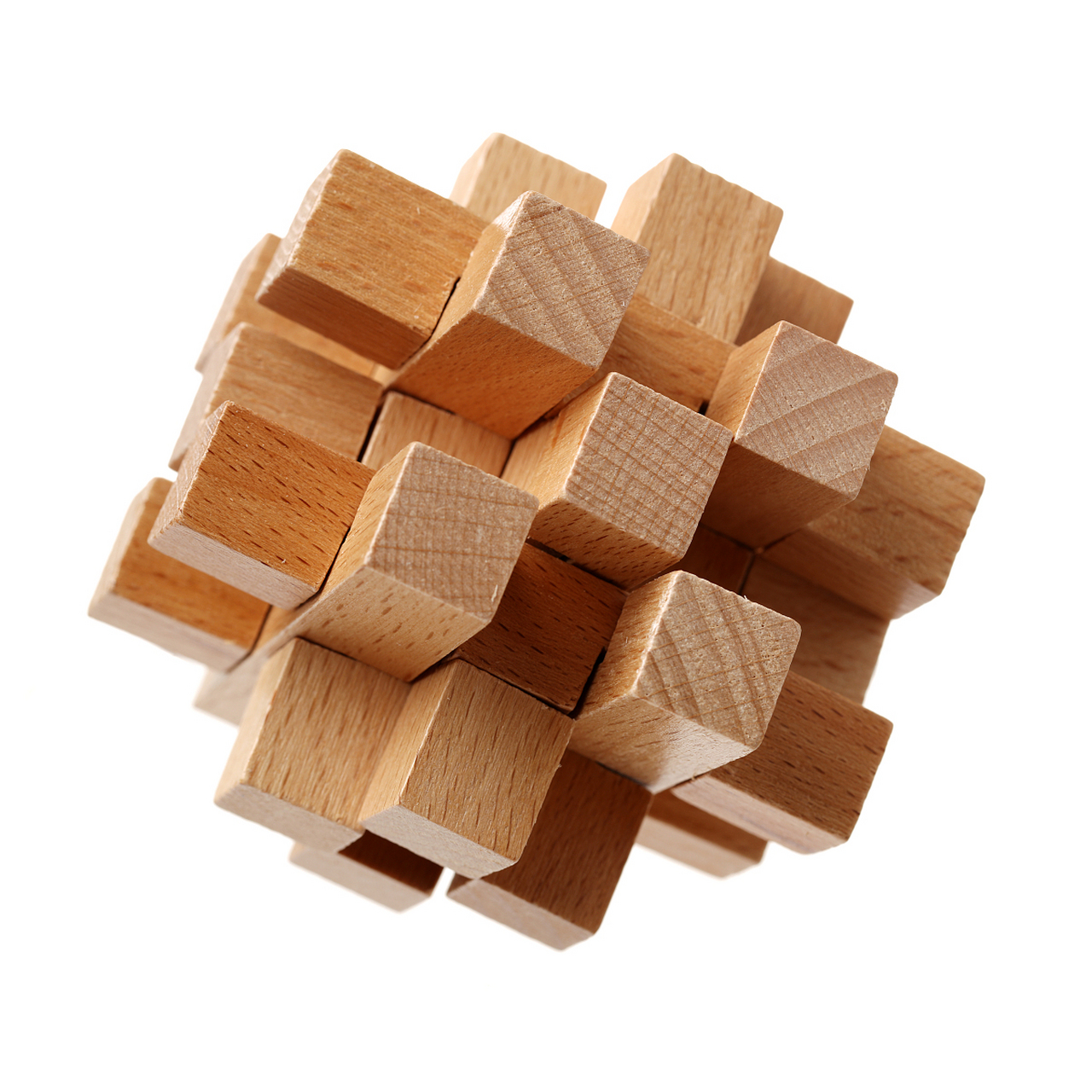 鲁班锁是一种古老的益智玩具,由能工巧匠鲁班发明,形式多样.