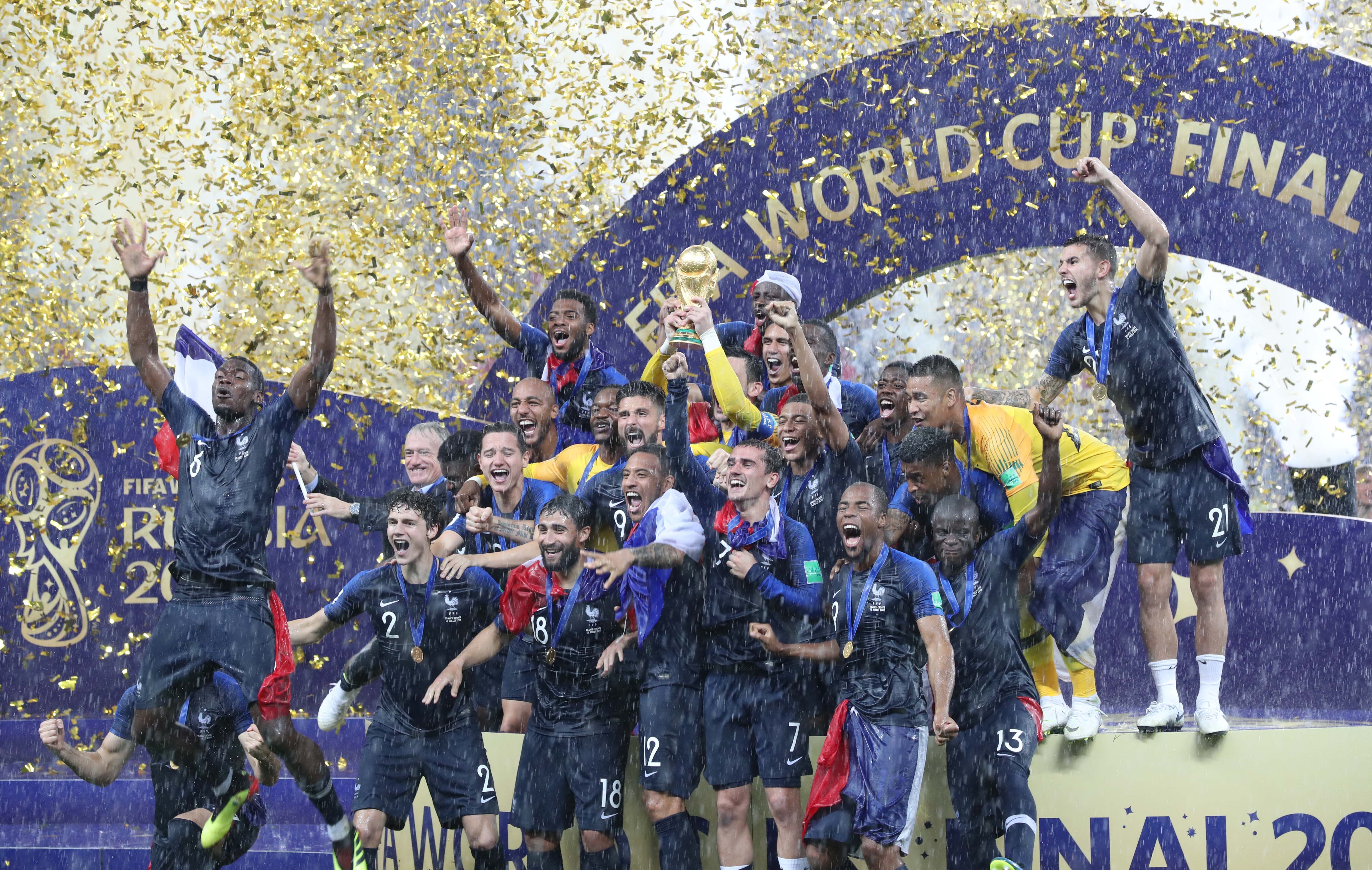 足球——法国队20年后再捧杯(34)