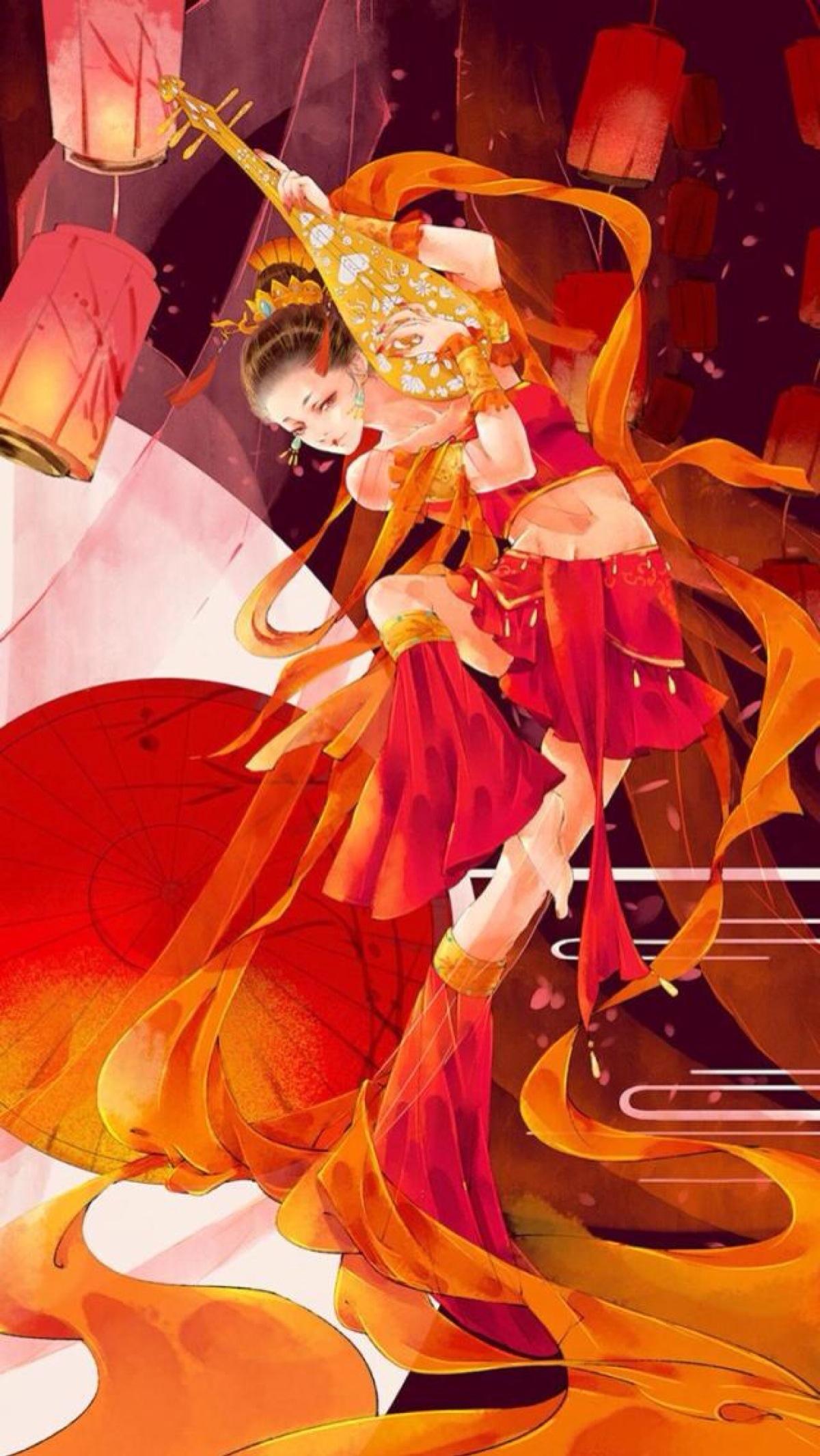 五律·彩袖飘扬起,馨香美貌殊