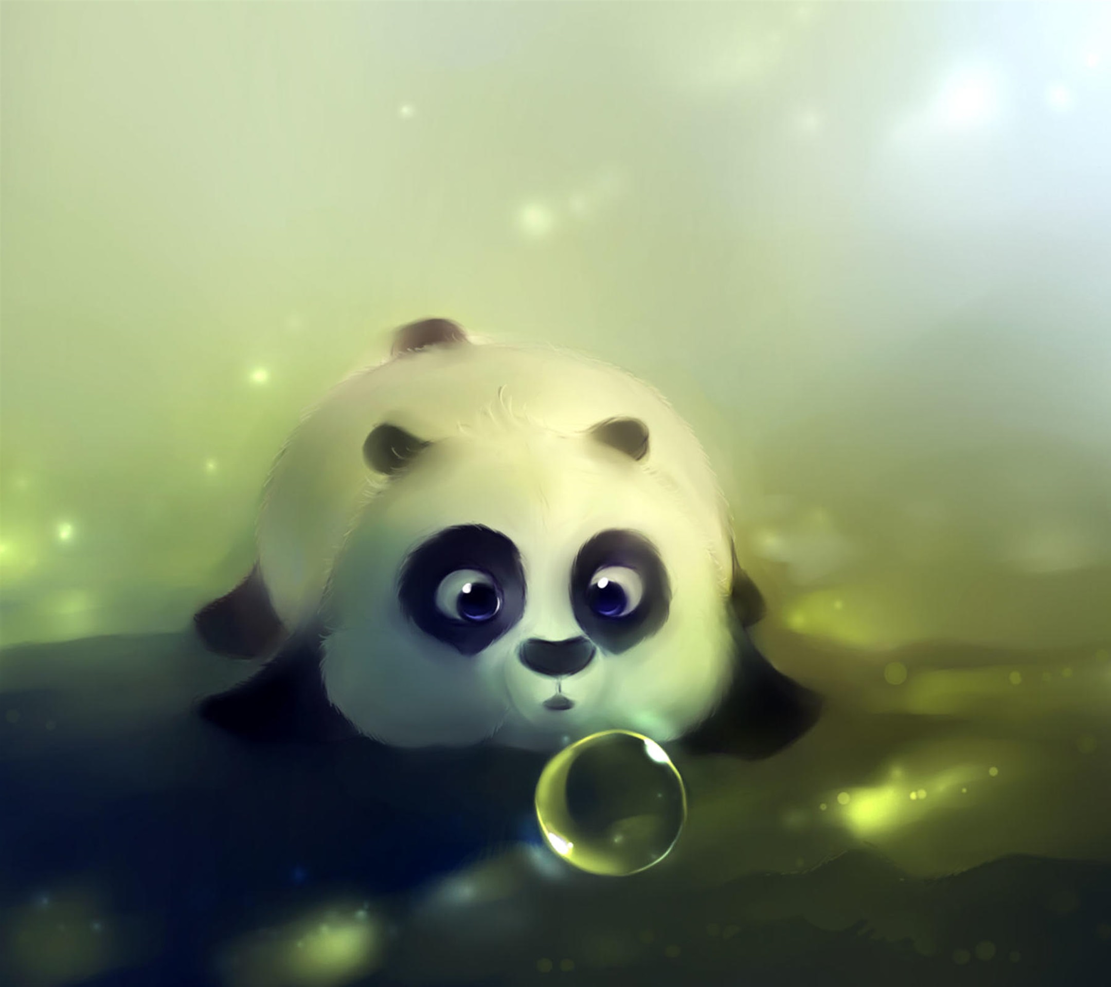 可爱卡通熊猫手机壁纸大全,分辨率2160x1920