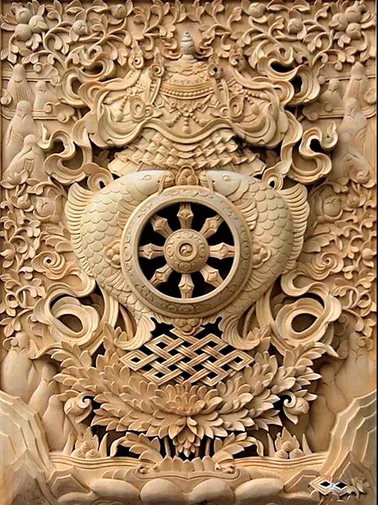 让世人眼前一亮的藏式木雕请欣赏