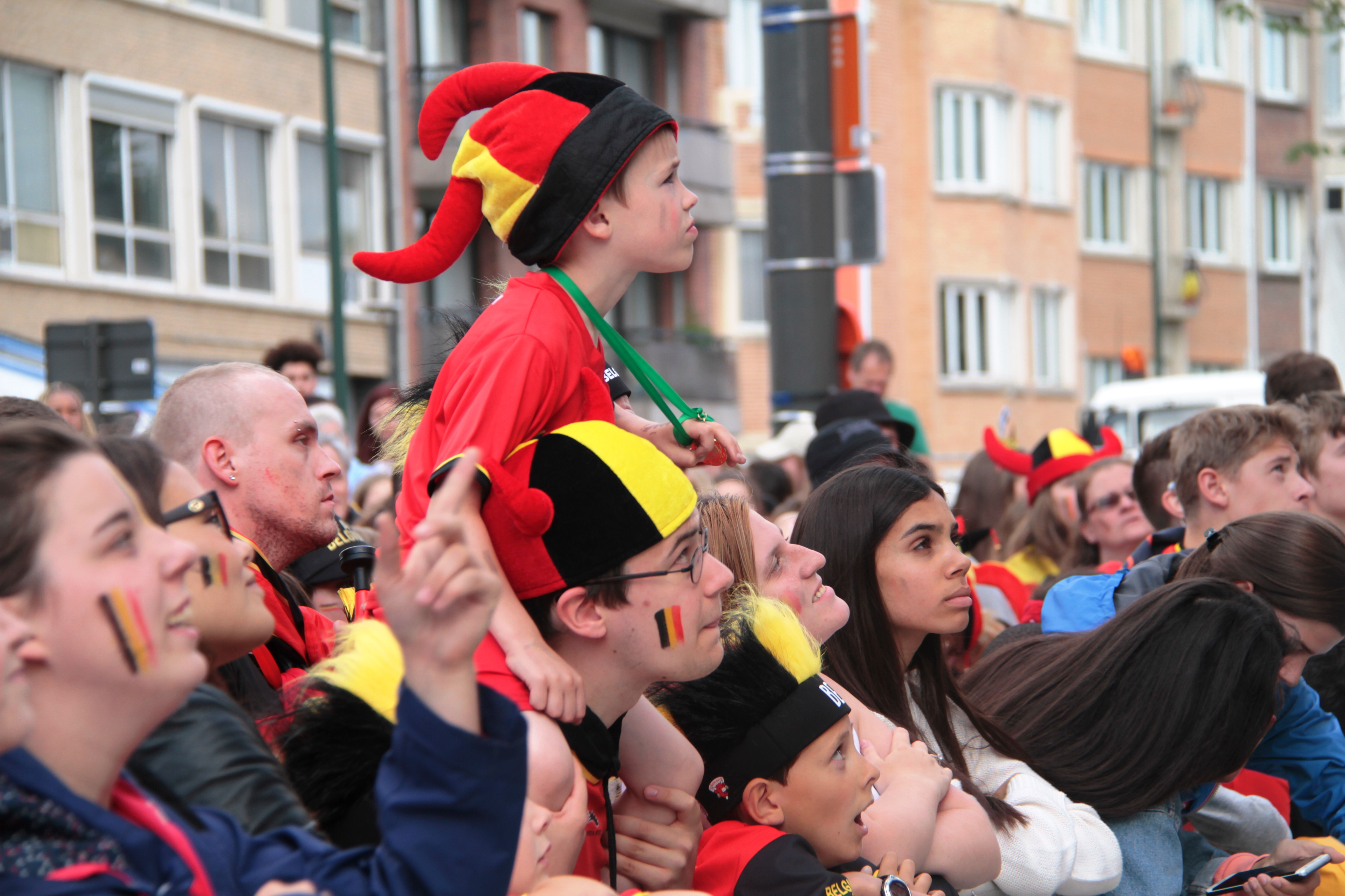 比利时球迷庆祝球队获胜(5)