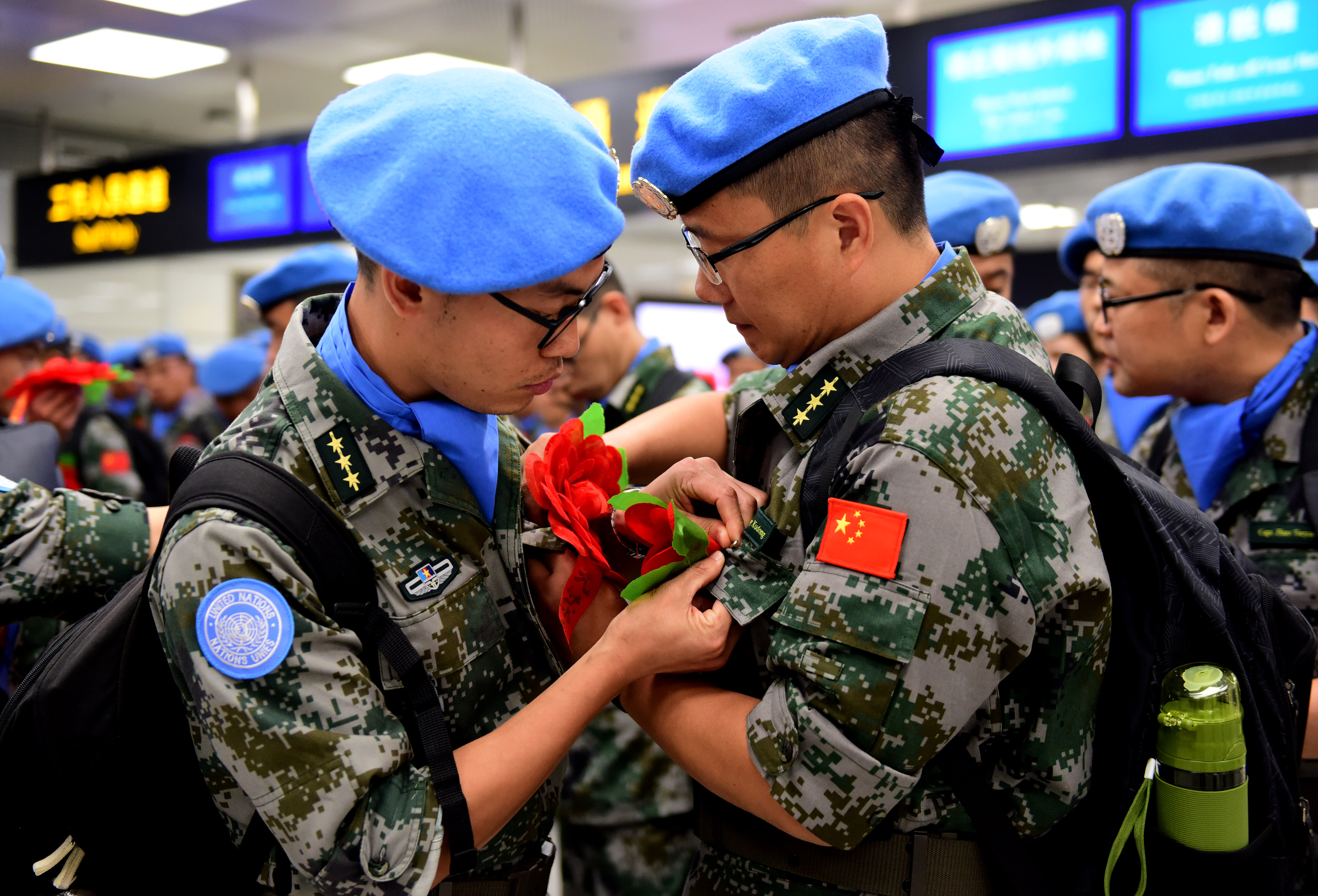 中国第九批赴南苏丹(瓦乌)维和部队出征(3)