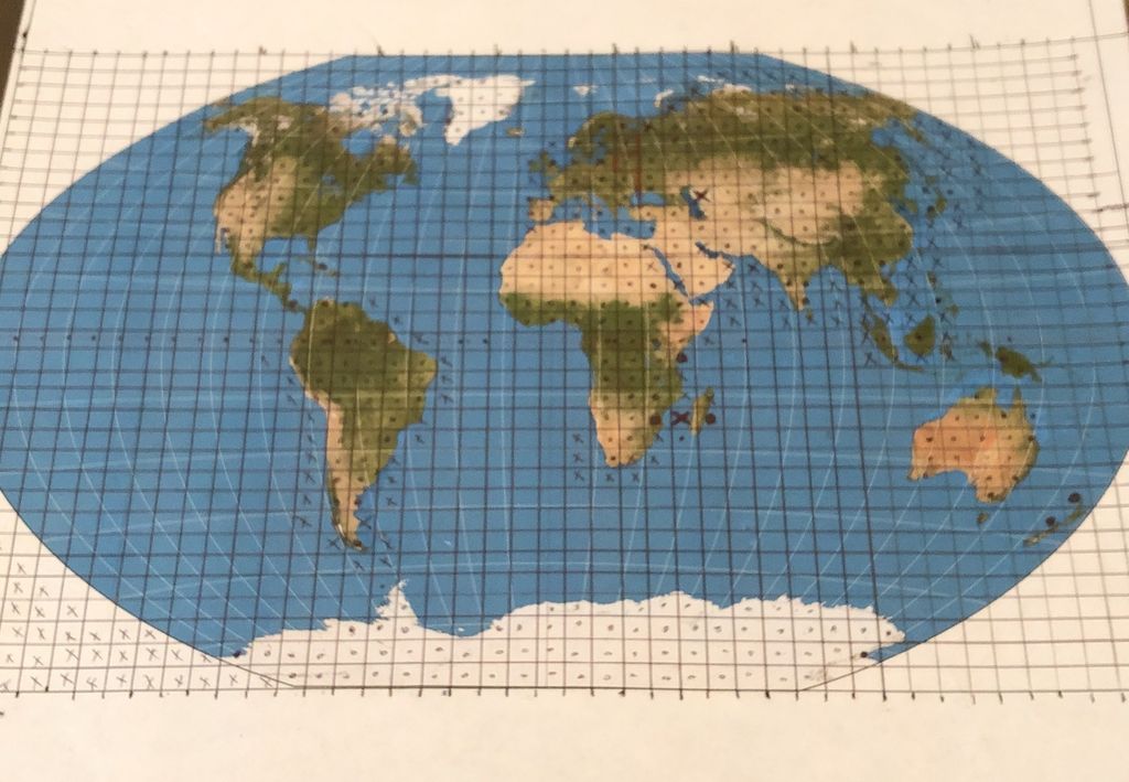 地球仪平面图怎么画图片