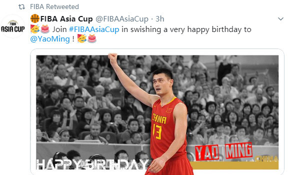 这就是影响力!nba和fiba号召球迷为姚明送上生日祝福