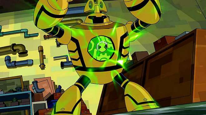 [图]Ben10：时钟王好尴尬，一上场就被花枝怪ko了，我不太会闪躲！