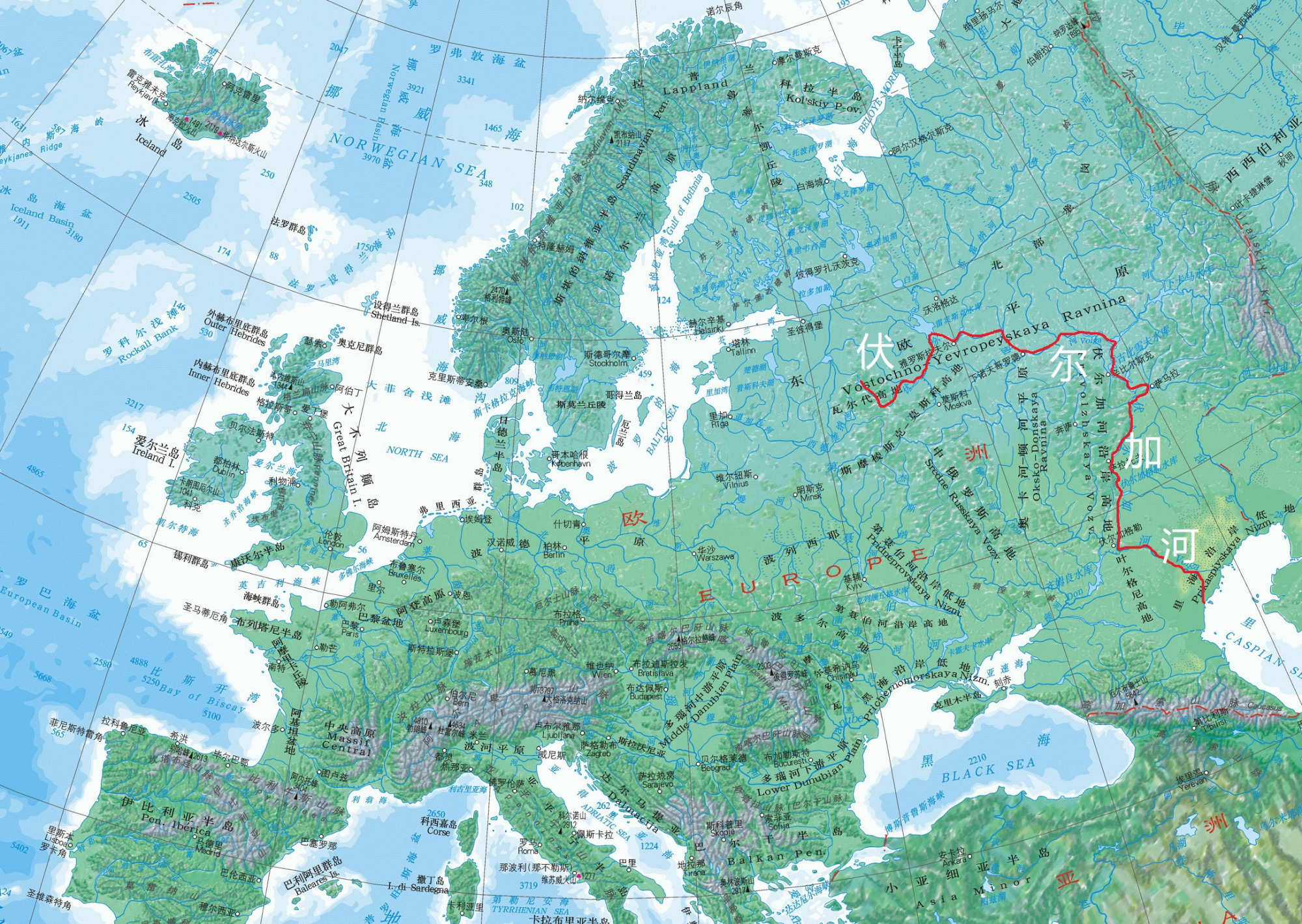 欧洲第一长河和第一大河是哪条河流?