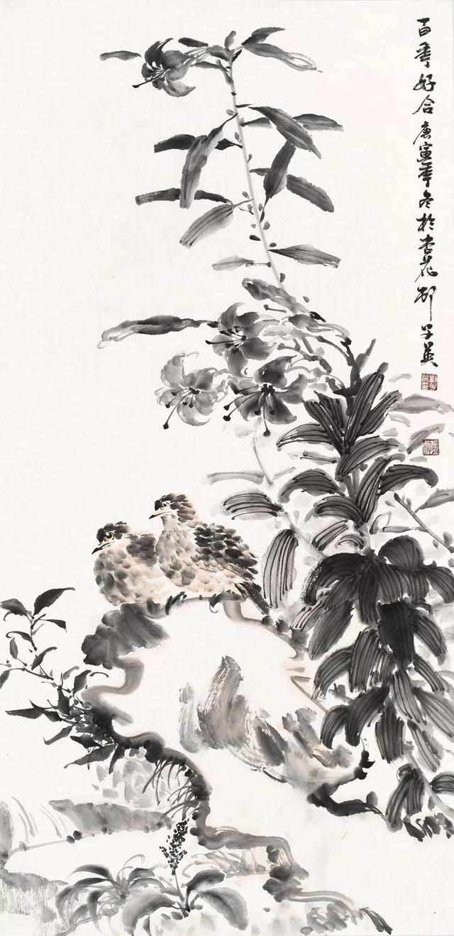 著名花鸟画家刘子英作品欣赏