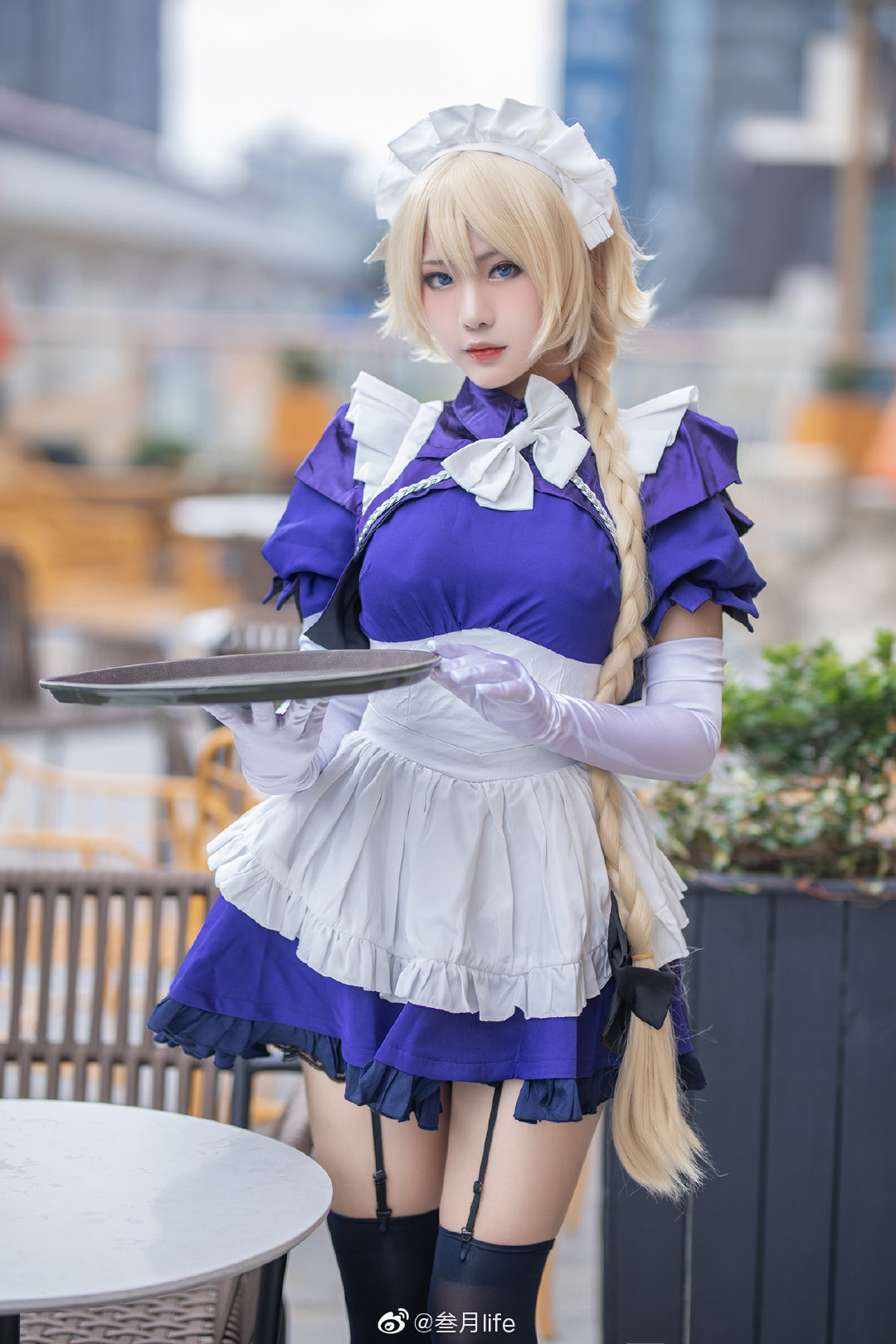 女仆装贞德,二次元cosplay美图欣赏