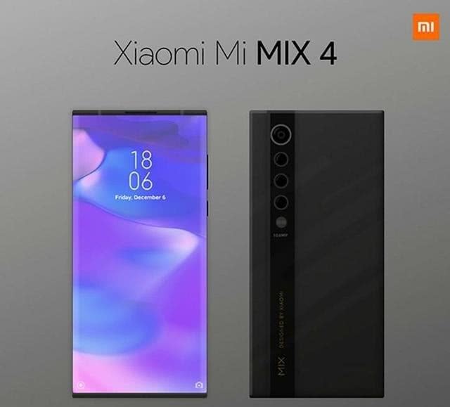 小米mix 4概念图曝光,无挖孔 瀑布屏 144hz,这才是高水准!