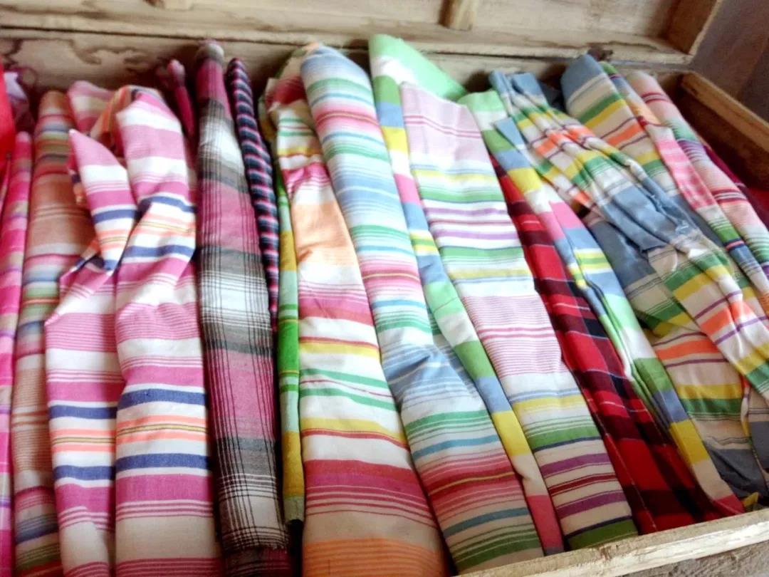 河南古代织布机纺织的老粗布