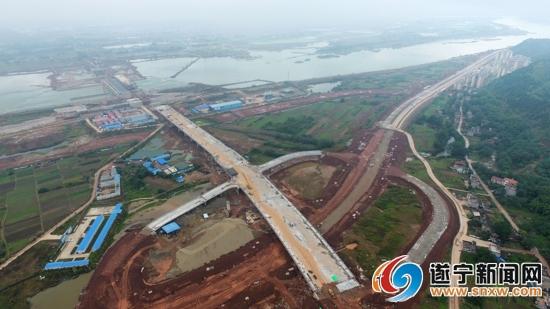 遂宁中环线水寨门村跨线桥计划今年底建成