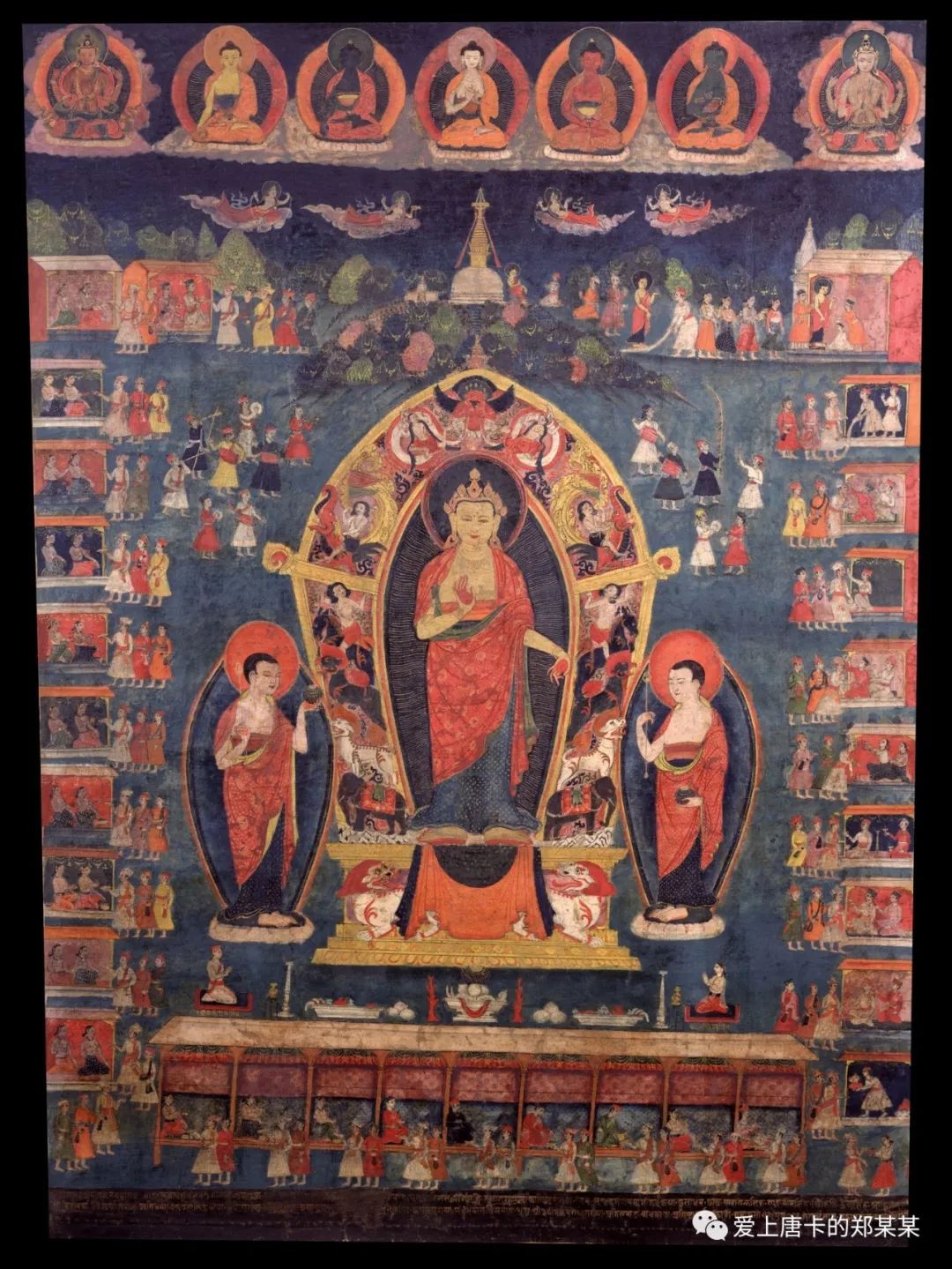 燃灯佛:dipamkara buddha  藏语:  19世纪  尼泊尔 60.96×85.
