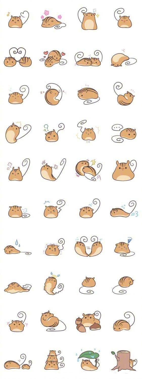 很实用的手账简笔画素材,萌翻少女心的小插图简笔画