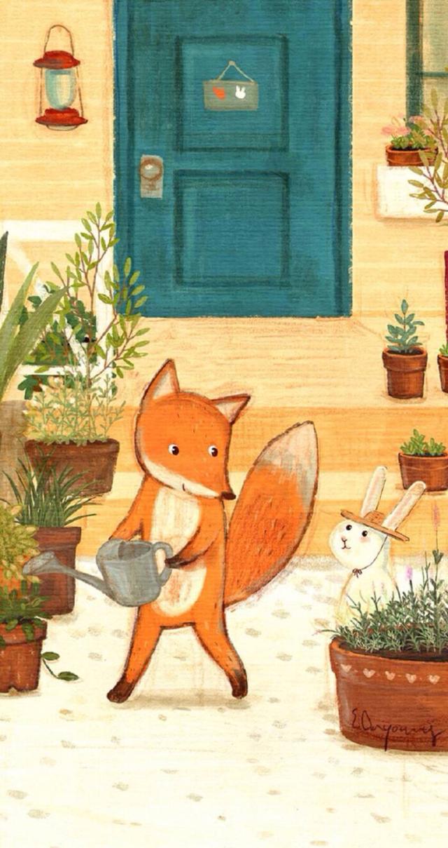 小清新插画学习临摹插画壁纸素材,充满童趣的创意儿童插画图集5