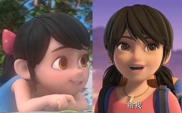 熊出没:角色们小时候与长大后对比照,赵琳从小美到大