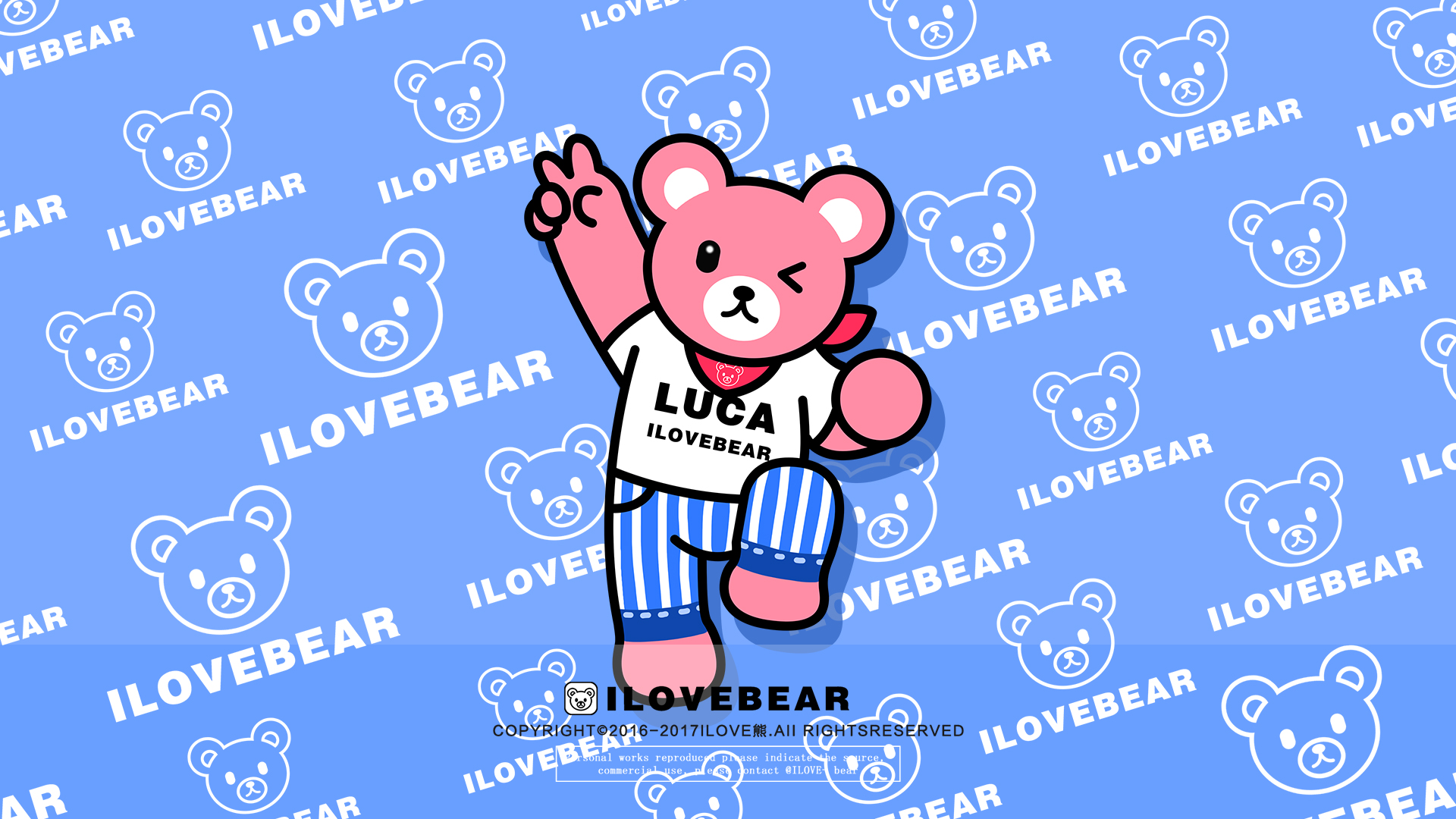 luca熊 时尚超清电脑桌面壁纸,分辨率为1920x1080