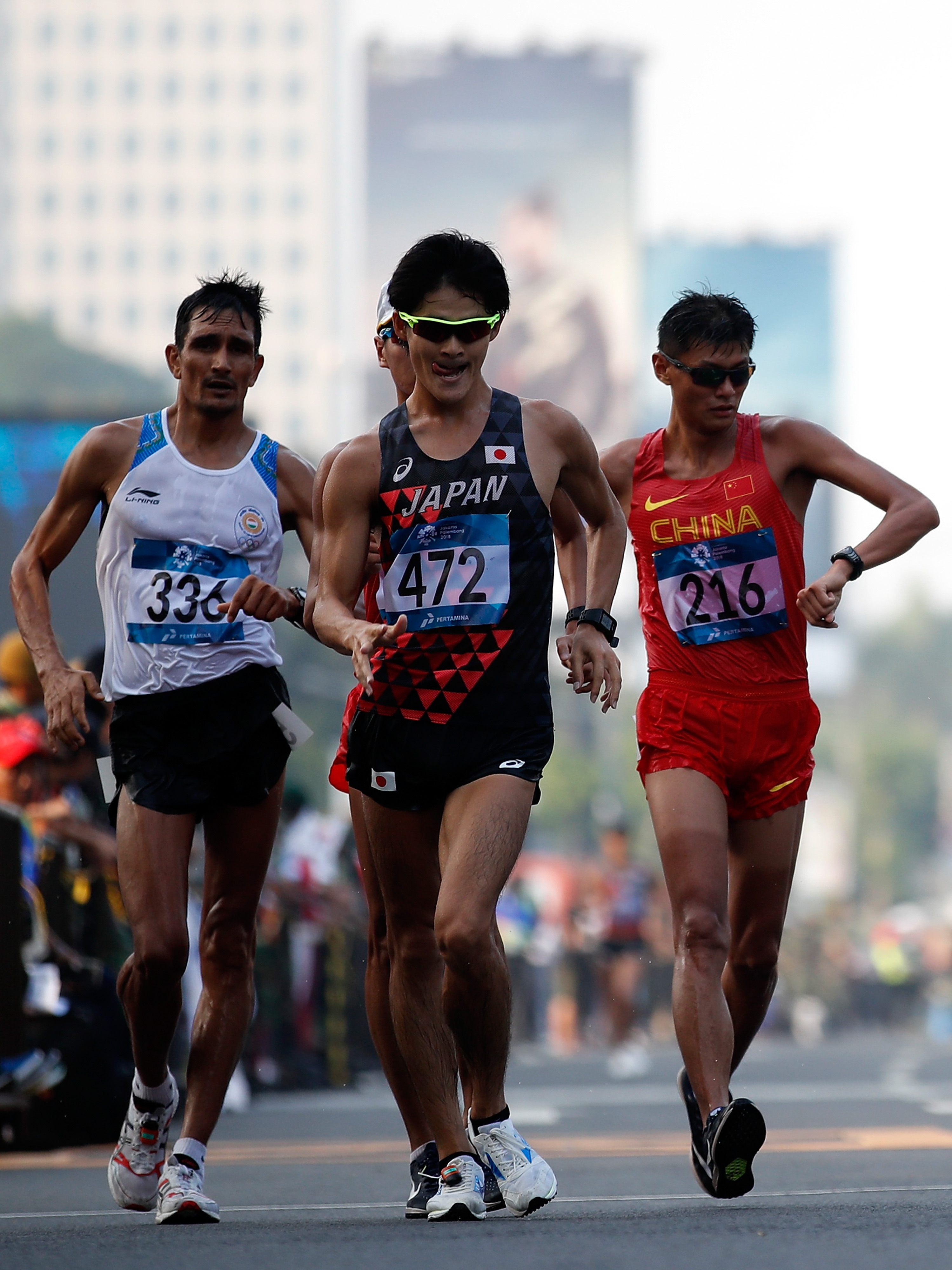 田径——男子50公里竞走赛况(24)