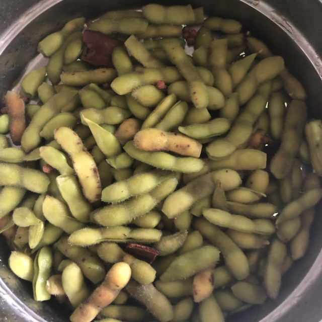 五香盐卤青豆夹,好吃入味,下酒,当小零食都很棒