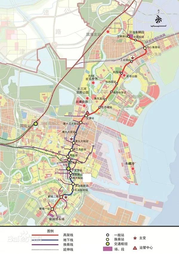 天津地铁c2线规划图图片