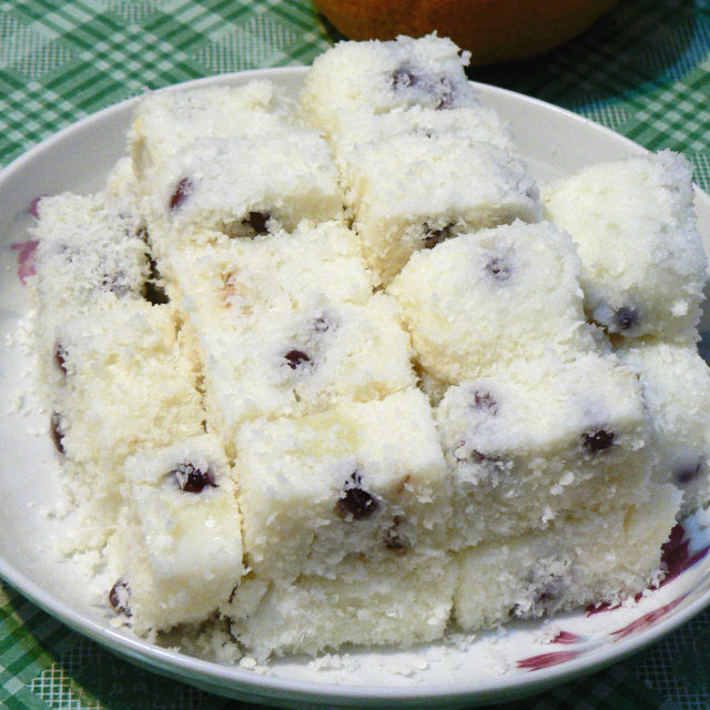 椰香白玉糕,qq弹弹,做法简单易学