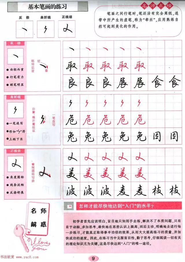 吴玉生硬笔行楷书字帖——无师自通学书法彩版,感谢分享转发
