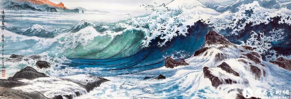 中国画海洋绘画开拓者,重要奠基人——李海涛先生