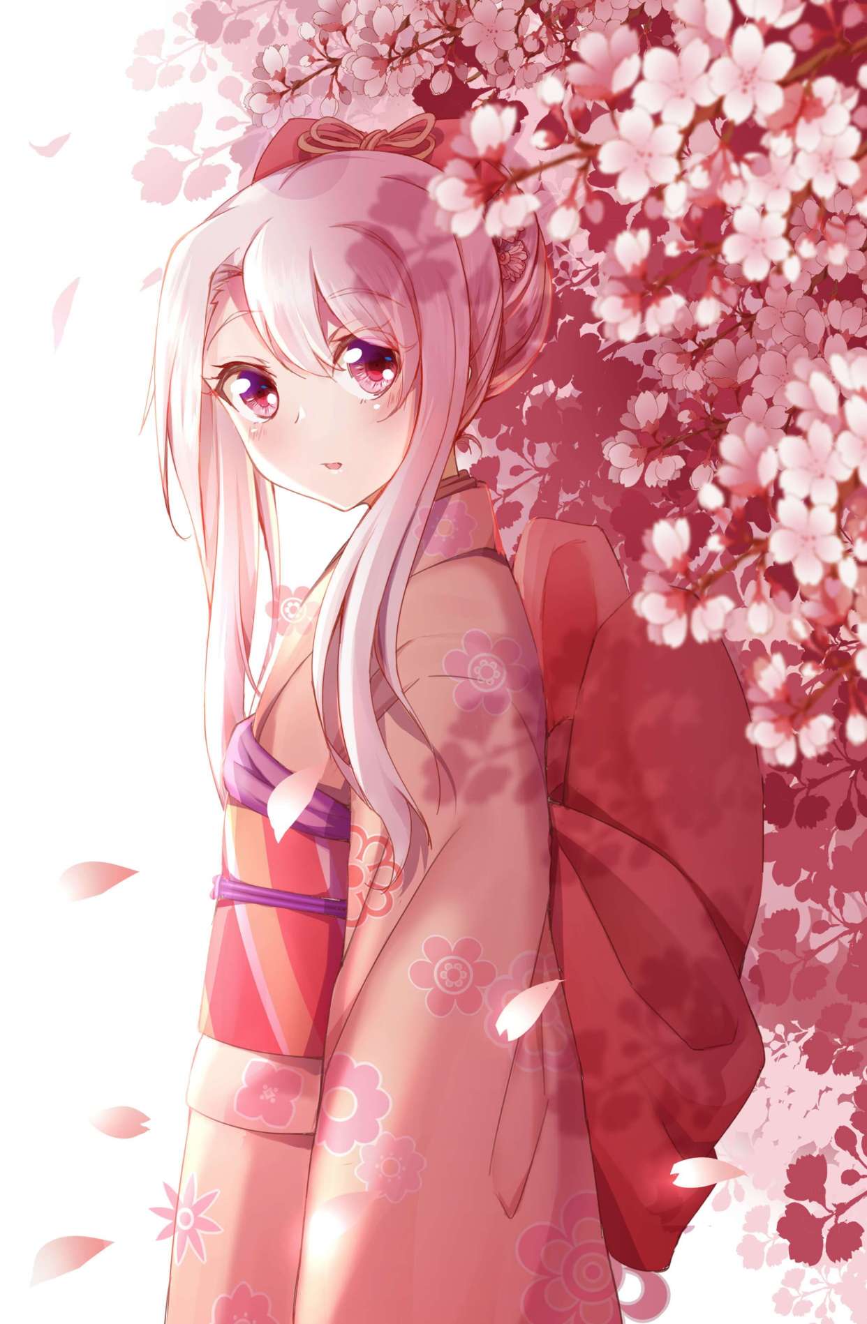 动漫二次元樱花元素手机壁纸