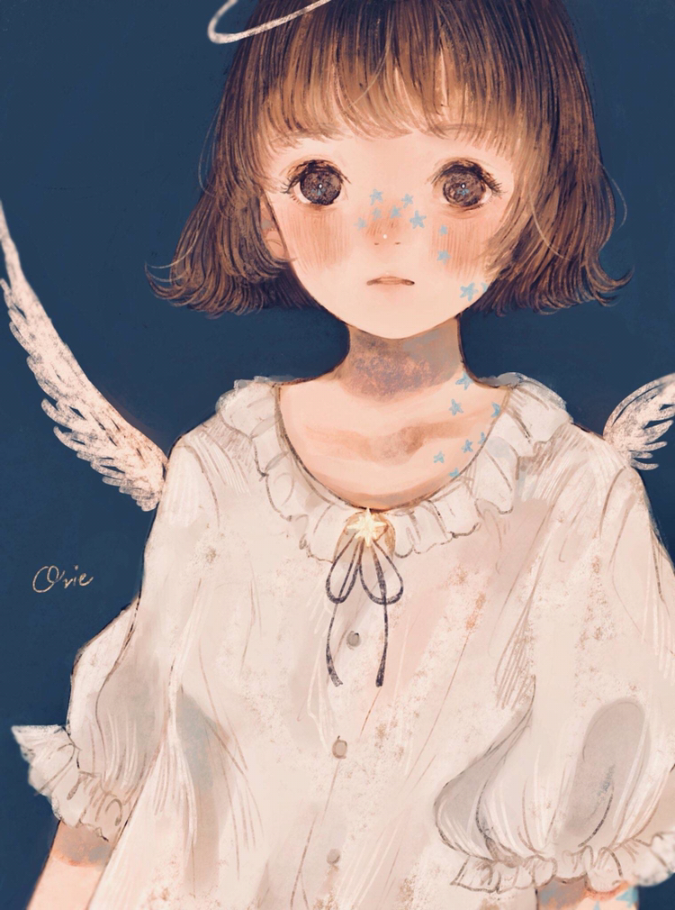 人物手绘,童话故事里的小女孩,服饰超好看