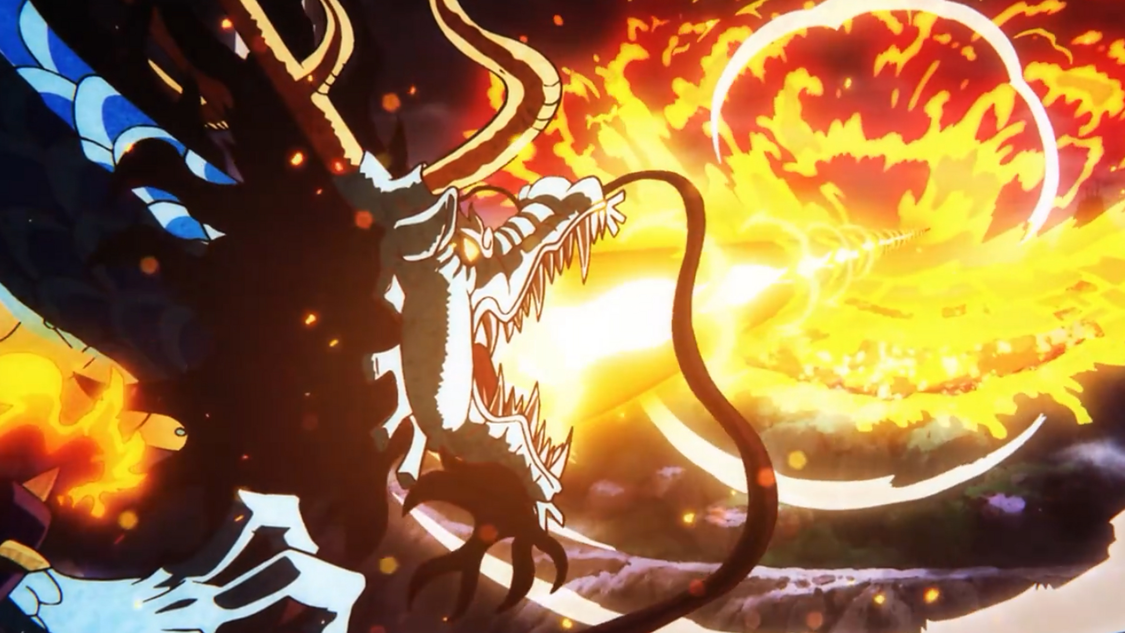 海贼王情报# 由索隆cos凯多的龙之吐息,你喜欢原版还是索隆版呢~[三