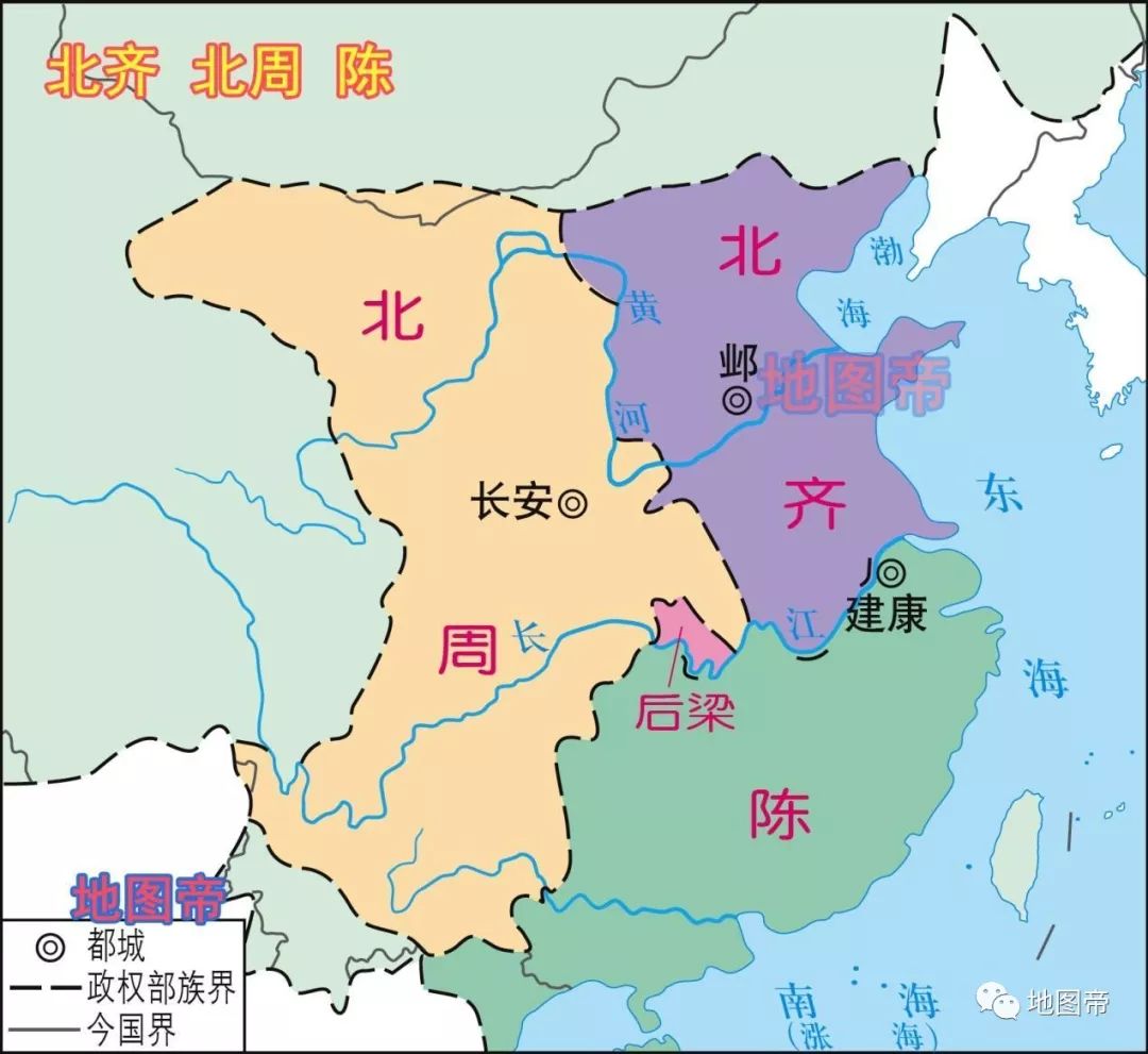 陈朝地图图片