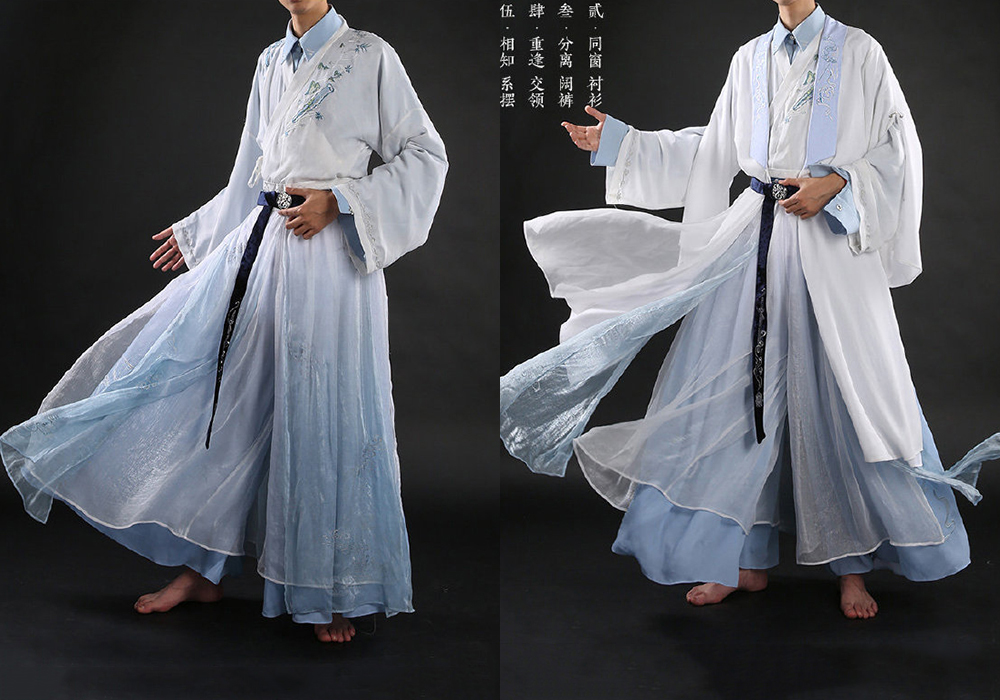 《魔道祖师》蓝忘机正版服饰,仙气飘飘很好看,这个衬衫看着不错